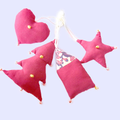 christmas set pink